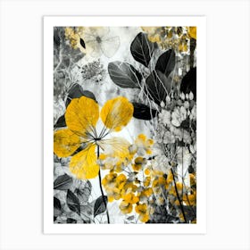 Yellow Flowers nature 2 Art Print