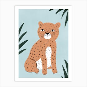 Jungle Leopard Kids Art Print