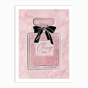 Classy Perfume Pink Art Print