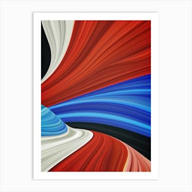 Abstract landscape: wave #2 Art Print