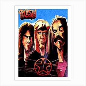 Rush band music 4 Art Print