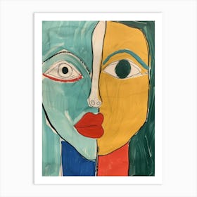 Two Faces 36 Art Print