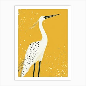 Yellow Crane 3 Art Print