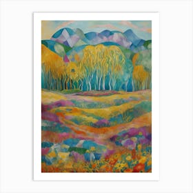 Landscape With Trees 9 Art Print