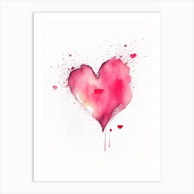 Joyful Heart 1 Symbol Minimal Watercolour Art Print