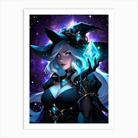 Witch Holding A Crystal Art Print