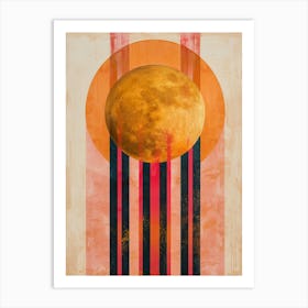 Abstract Moon Art Print