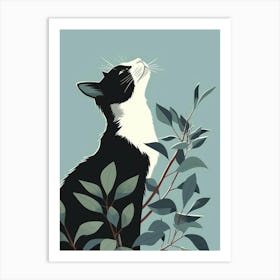 Cat In The Tree 1 Art Print