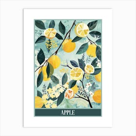 Apple Tree Flat Illustration 2 Poster Art Print