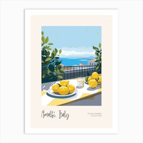 Amalfi, Italy Lemons 9 Italian Summer Collection Art Print