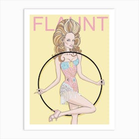 Kylie Flaunt Art Print