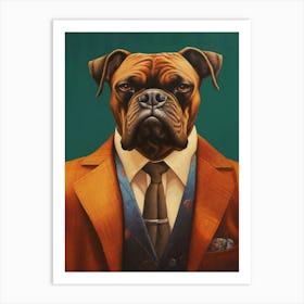 Gangster Dog Boxer 3 Art Print