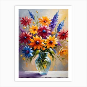 Watercolor Flowers 28 Art Print