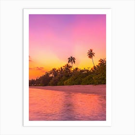 Sunset On The Beach 9 Art Print