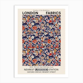 Poster Iris Impress London Fabrics Floral Pattern 5 Art Print