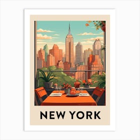 Vintage Travel Poster New York 8 Art Print