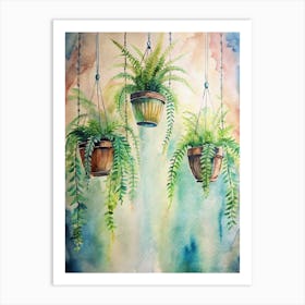 Three Potted Plants Art Print