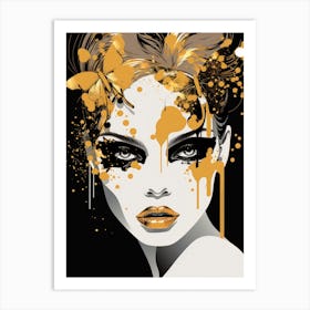 Splatter Girl Art Print