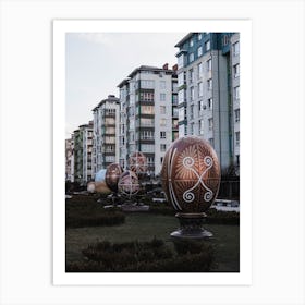 Easter Eggs In The Park Art Print