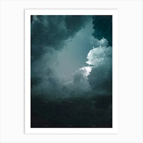 Dark Clouds, Oil Painting Art Print