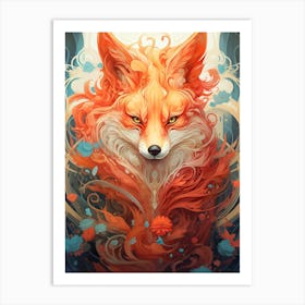 Foxes 1 Art Print