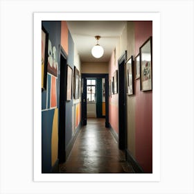 Hallway Stock Videos & Royalty-Free Footage Art Print