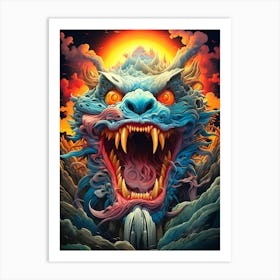 Dragon Head 5 Art Print