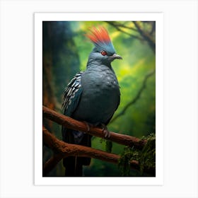 Victoria Crowned Pigeon Wall Art Art Print