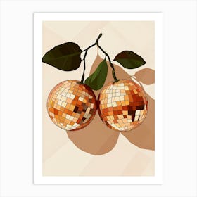 Two Oranges Disco Ball 1 Póster