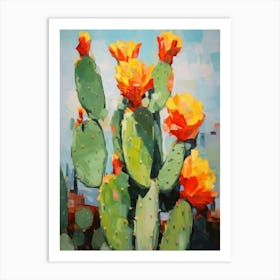 Cactus Painting Opuntia Fragilis 2 Art Print