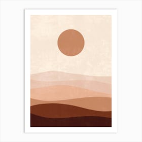 Desert Landscape 5 Art Print