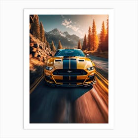 Ford Mustang Car Art Print
