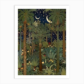 William Morris Night In The Jungle 1 Art Print