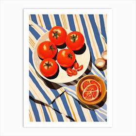 Tomatoes Fruit Summer Illustration 3 Affiche