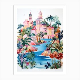 Isola Bella Italy Modern Illustration 2 Art Print