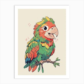 Cute Parrot Art Print