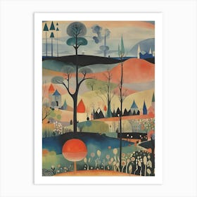 'Landscape With Trees' Art Print