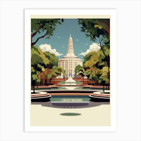 Emirgan Park Modern Pixel Art 2 Art Print