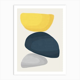 Expressive abstract shapes 9 Art Print