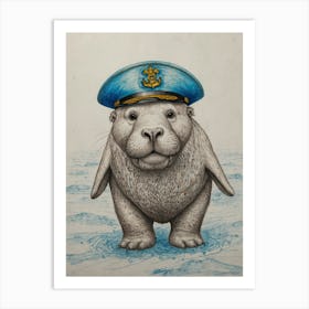 Sailor Seal 2 Art Print