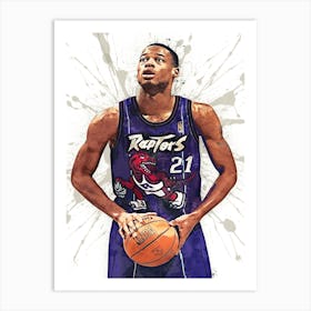 Marcus Camby Toronto Raptors Art Print