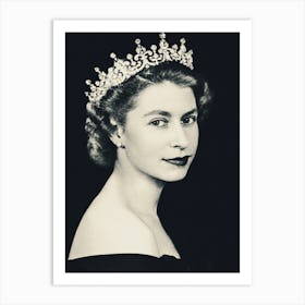 Queen Elizabeth Ii Portrait Art Print
