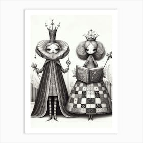 King And Queen 1 Art Print