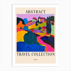 Abstract Travel Collection Poster Poland 2 Art Print