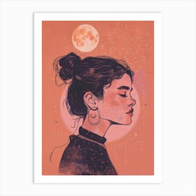 Moon 2 Spiritual Women Art Print