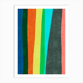 Colorful abstract shapes 38 Art Print