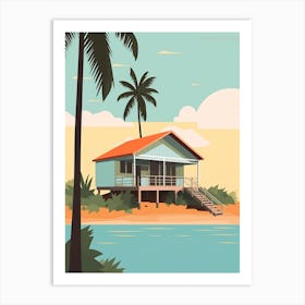 Fiji 1 Travel Illustration Art Print