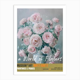 A World Of Flowers, Van Gogh Exhibition Ranunculus 4 Art Print