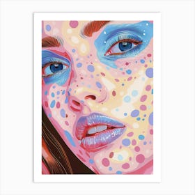 Polka Dot Girl Art Print