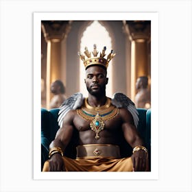 A handsome African God #1 Art Print